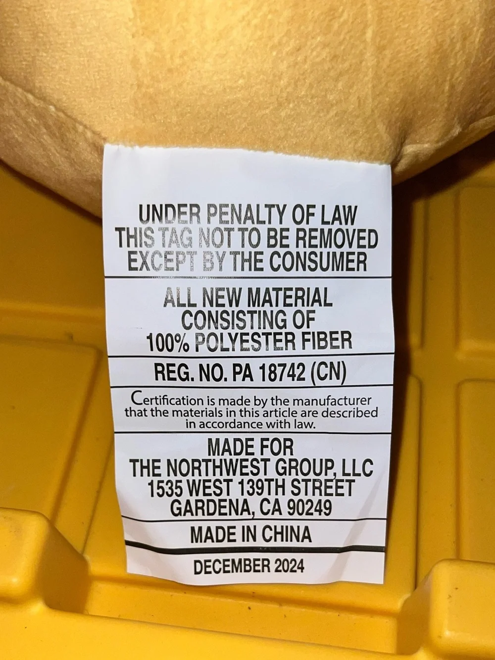 Northwest Winnie the Pooh Soft Plush Round Travel Cloud Pillow - NWT